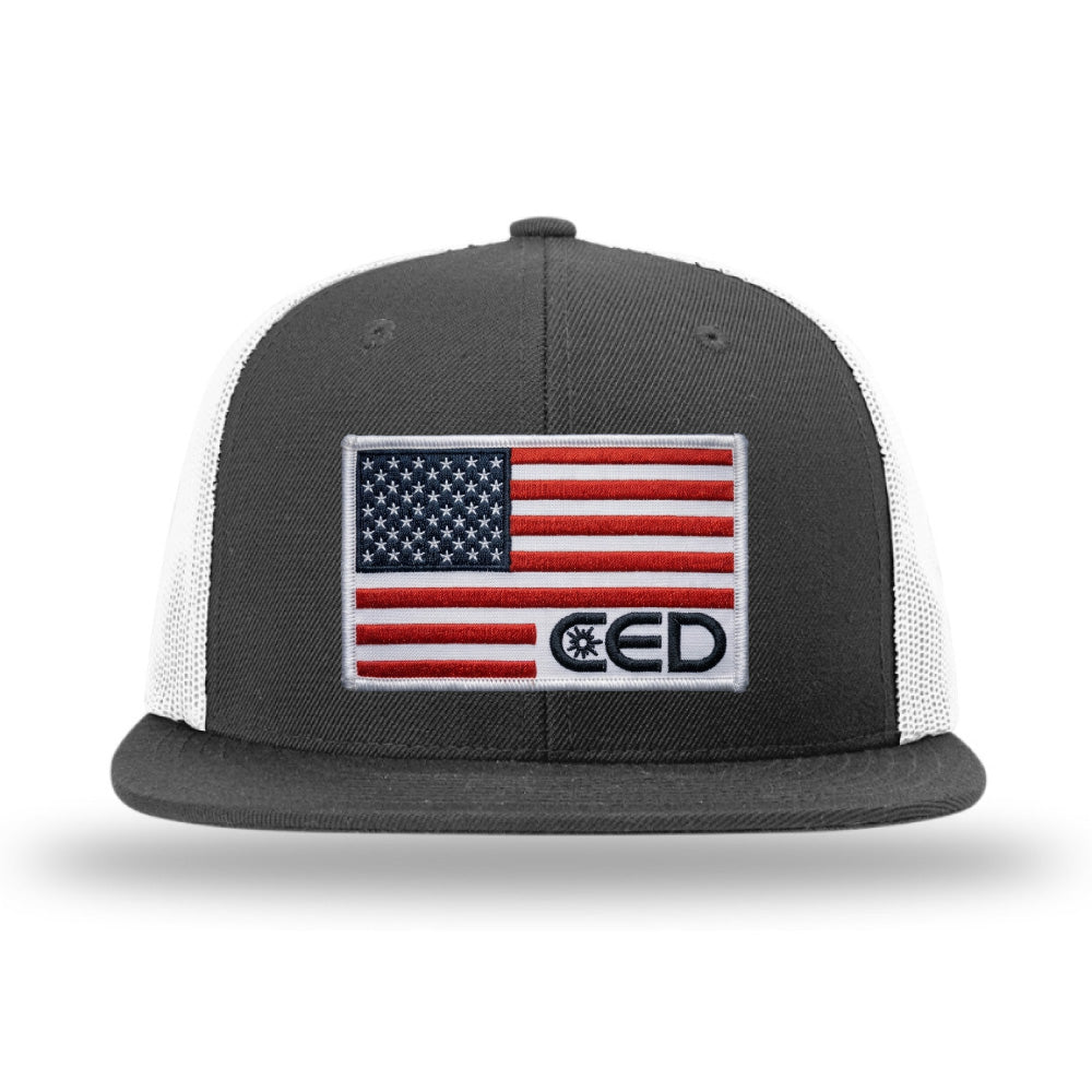CED Richardson Flatbill Trucker (Flag)
