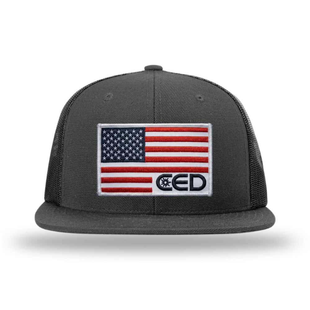 CED Richardson Flatbill Trucker (Flag)