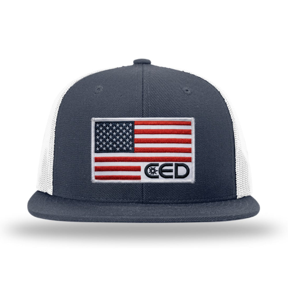 CED Richardson Flatbill Trucker (Flag)