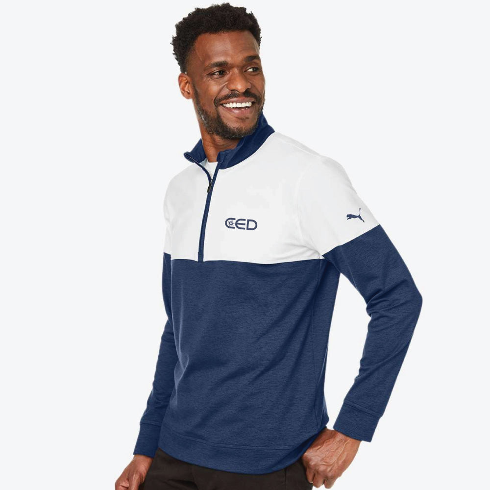 CED Puma Men's Cloudspun Warm Up Quarter-Zip Pullover (LIMITED)