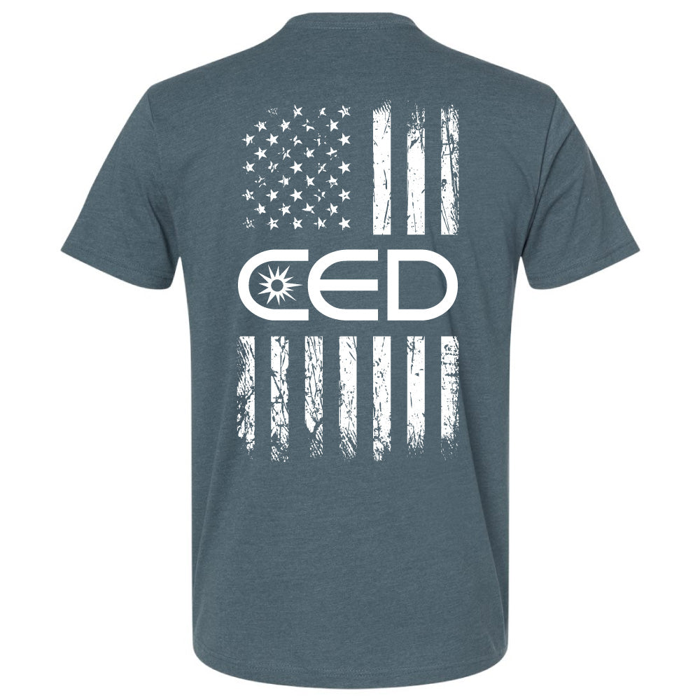 CED Next Level Apparel® CVC Tee (Flag)