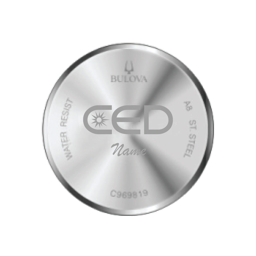 CED Bulova Men's Silver Bracelet Watch