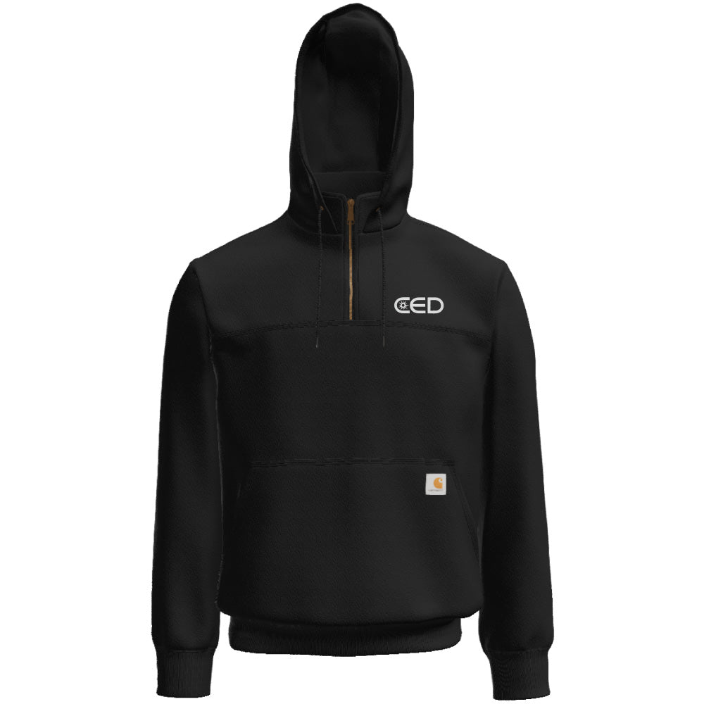 CED Carhartt® Rain Defender® Paxton Heavyweight Hooded Zip Mock Sweatshirt