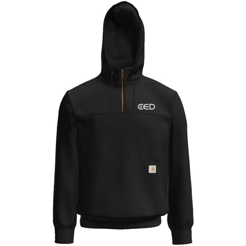 CED Carhartt® Rain Defender® Paxton Heavyweight Hooded Zip Mock Sweatshirt