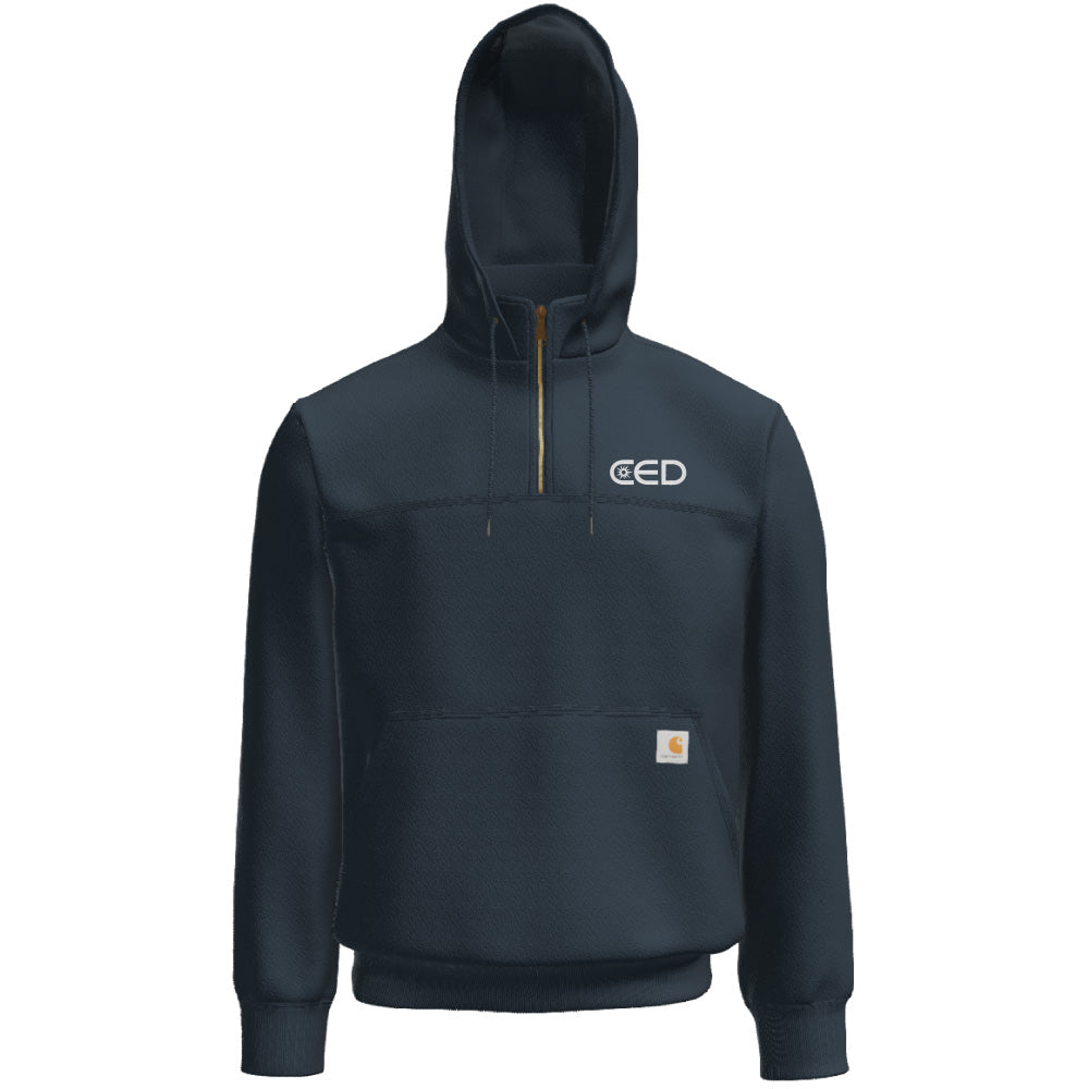 CED Carhartt® Rain Defender® Paxton Heavyweight Hooded Zip Mock Sweatshirt