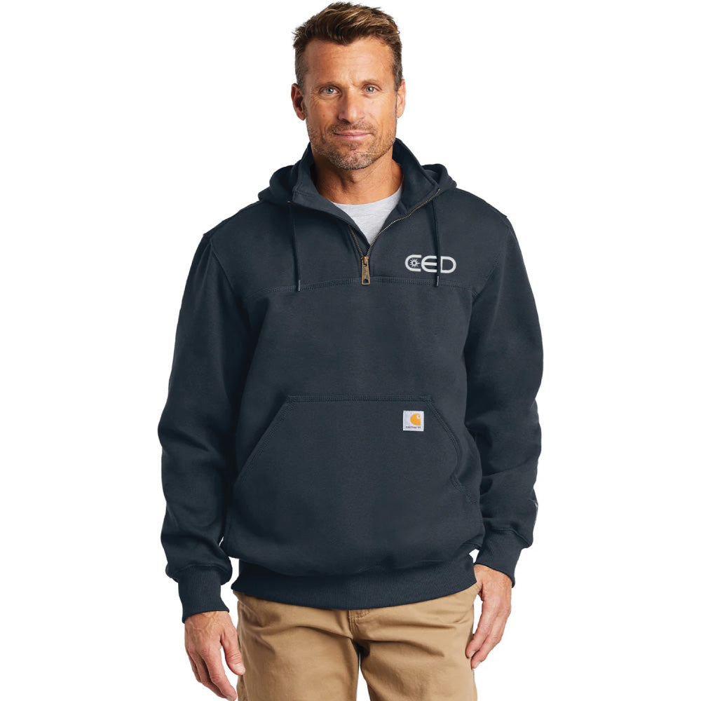 CED Carhartt® Rain Defender® Paxton Heavyweight Hooded Zip Mock Sweatshirt