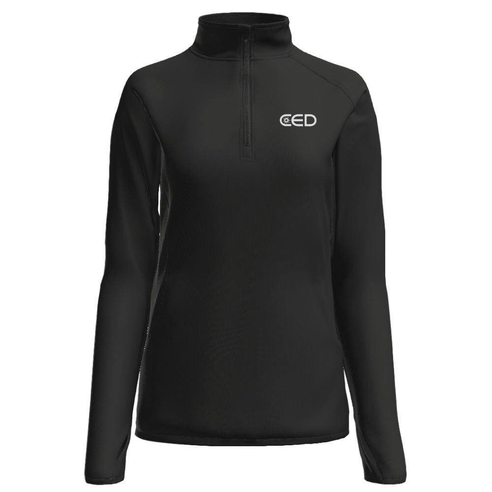 CED Sport-Tek® Women's Sport-Wick® Stretch 1/4-Zip Pullover