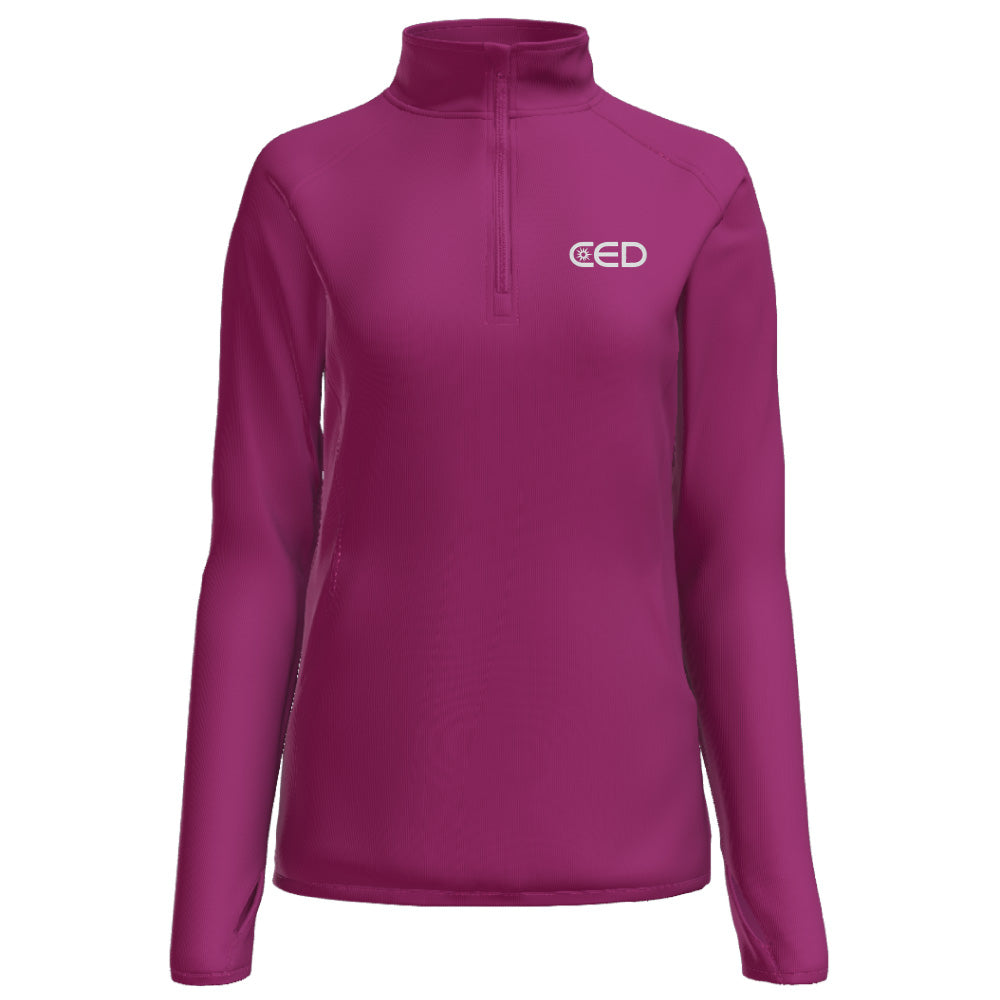 CED Sport-Tek® Women's Sport-Wick® Stretch 1/4-Zip Pullover