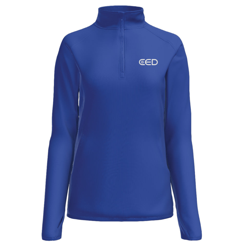 CED Sport-Tek® Women's Sport-Wick® Stretch 1/4-Zip Pullover