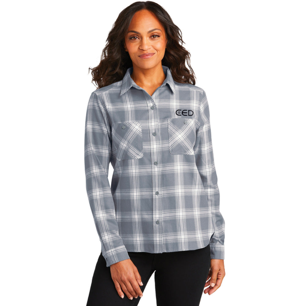 CED Port Authority® Women's Plaid Flannel Shirt