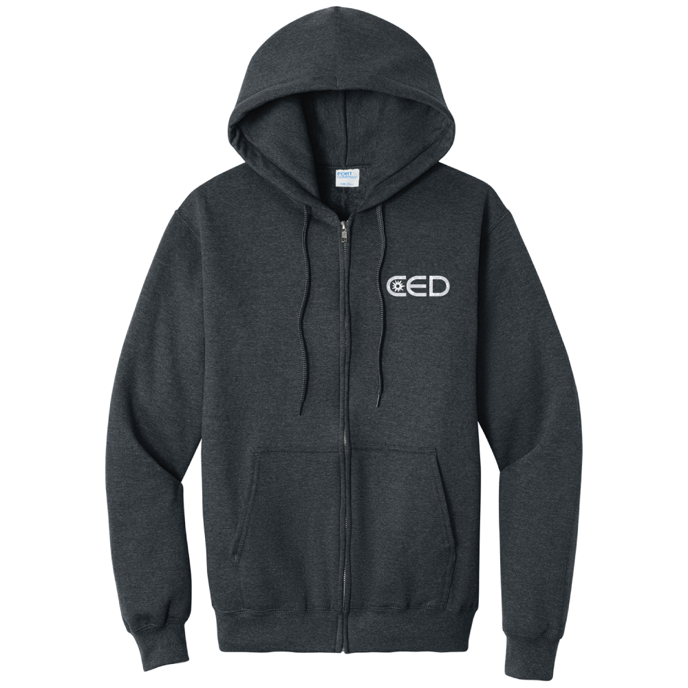 CED Port & Co™ Core Fleece Zip Hooded Sweatshirt