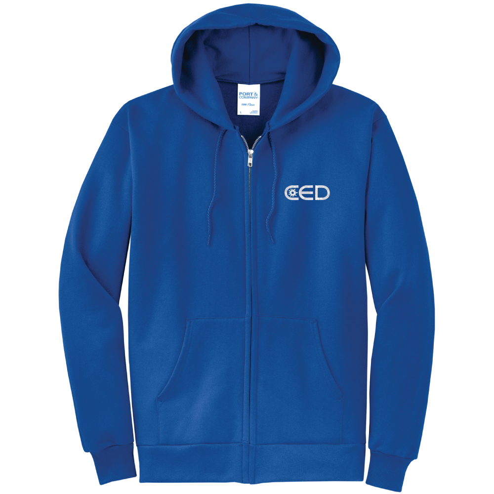CED Port & Co™ Core Fleece Zip Hooded Sweatshirt