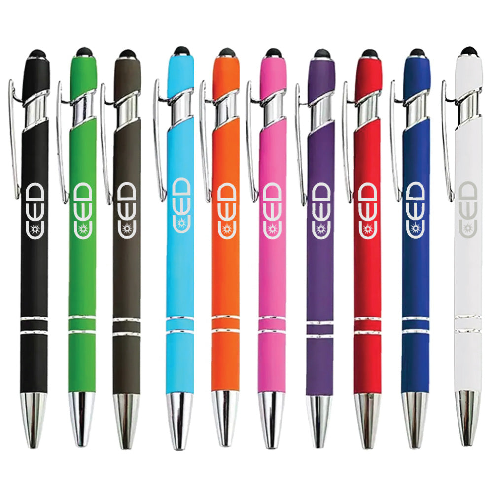 CED Soft-Touch Aluminum Pen w/ Stylus
