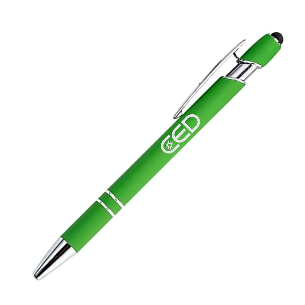CED Soft-Touch Aluminum Pen w/ Stylus
