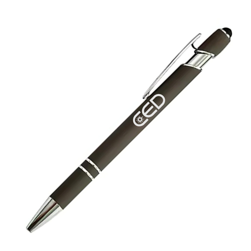 CED Soft-Touch Aluminum Pen w/ Stylus