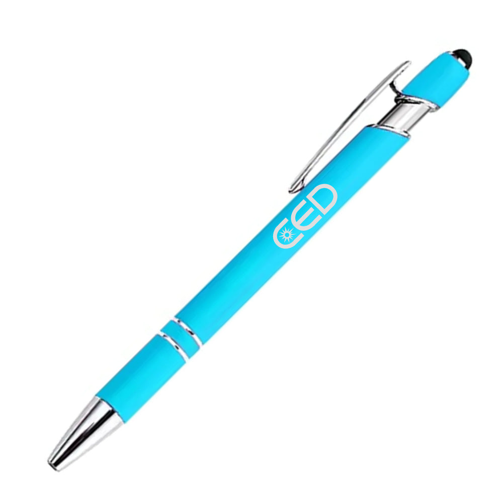 CED Soft-Touch Aluminum Pen w/ Stylus