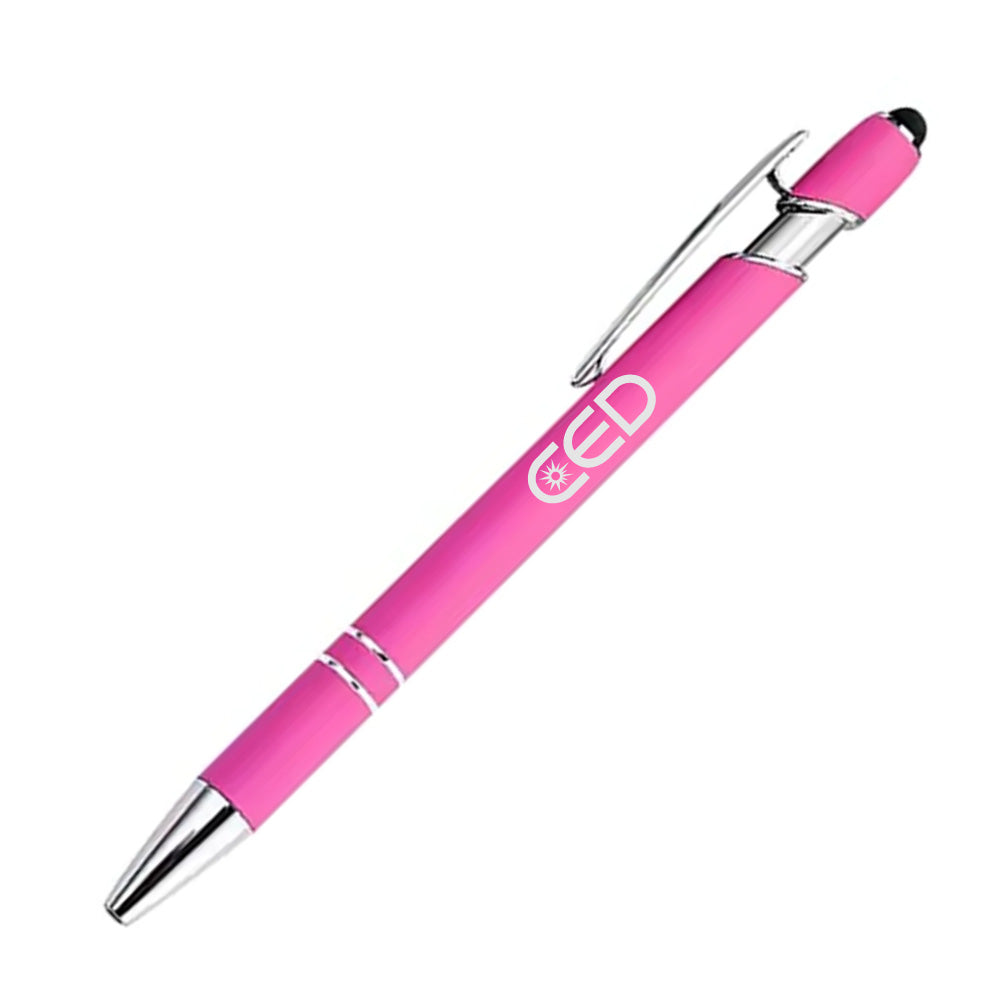 CED Soft-Touch Aluminum Pen w/ Stylus
