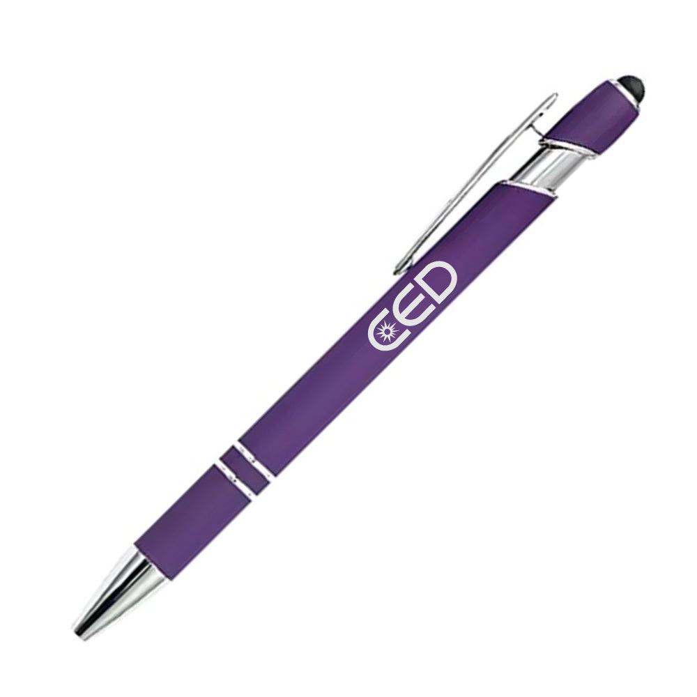 CED Soft-Touch Aluminum Pen w/ Stylus