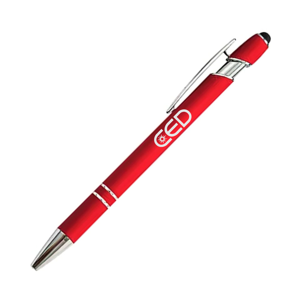 CED Soft-Touch Aluminum Pen w/ Stylus