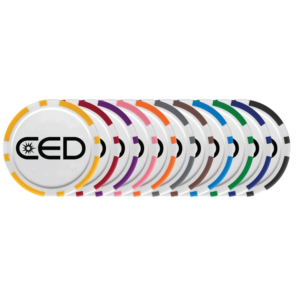 CED Poker Chip Golf Ball Marker (Customizable)