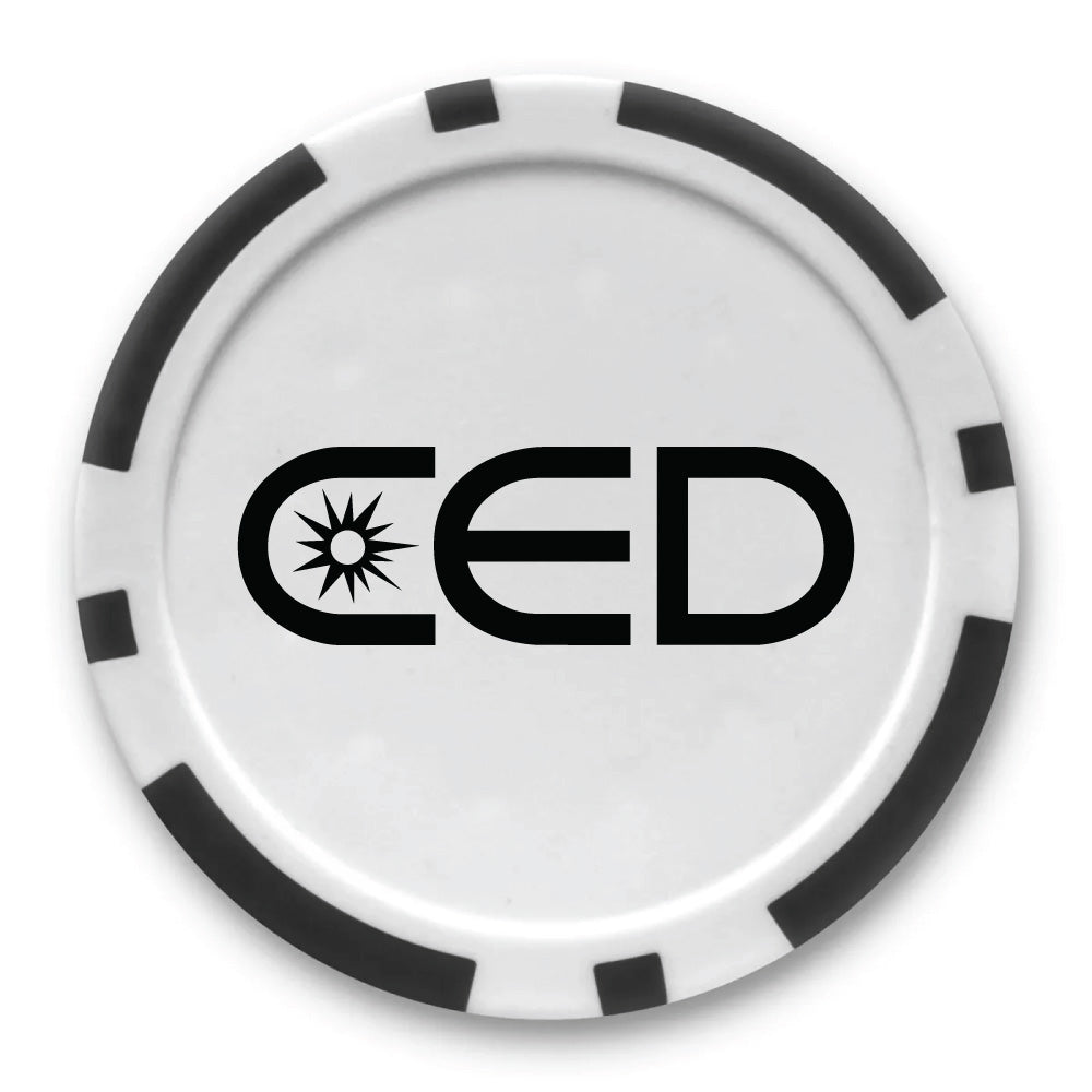 CED Poker Chip Golf Ball Marker (Customizable)