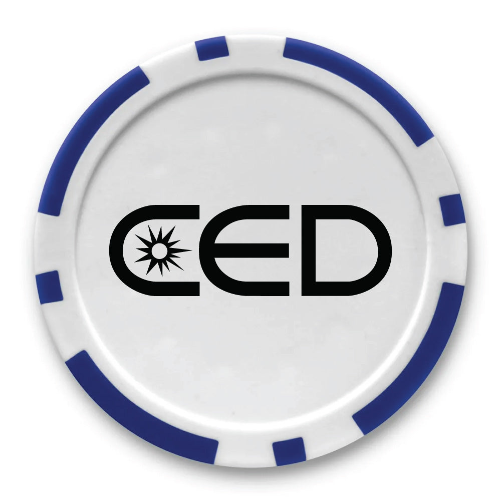 CED Poker Chip Golf Ball Marker (Customizable)