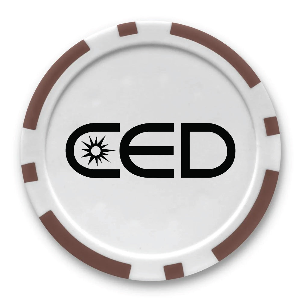 CED Poker Chip Golf Ball Marker (Customizable)