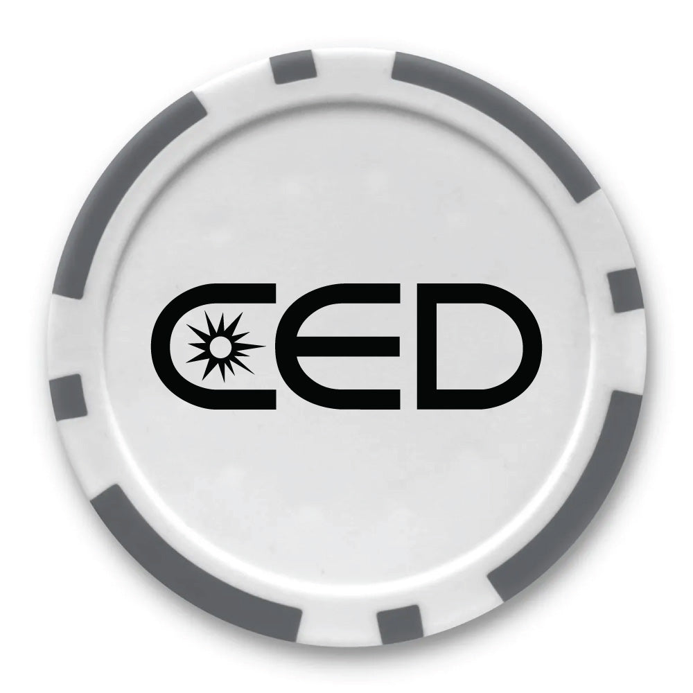 CED Poker Chip Golf Ball Marker (Customizable)