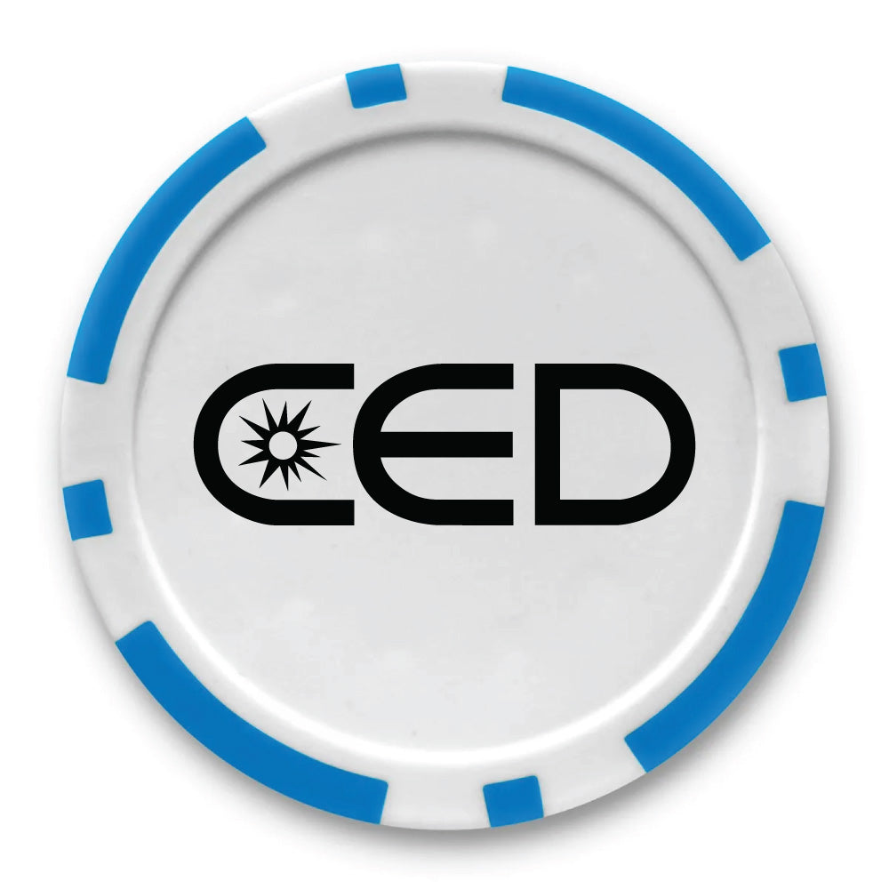 CED Poker Chip Golf Ball Marker (Customizable)