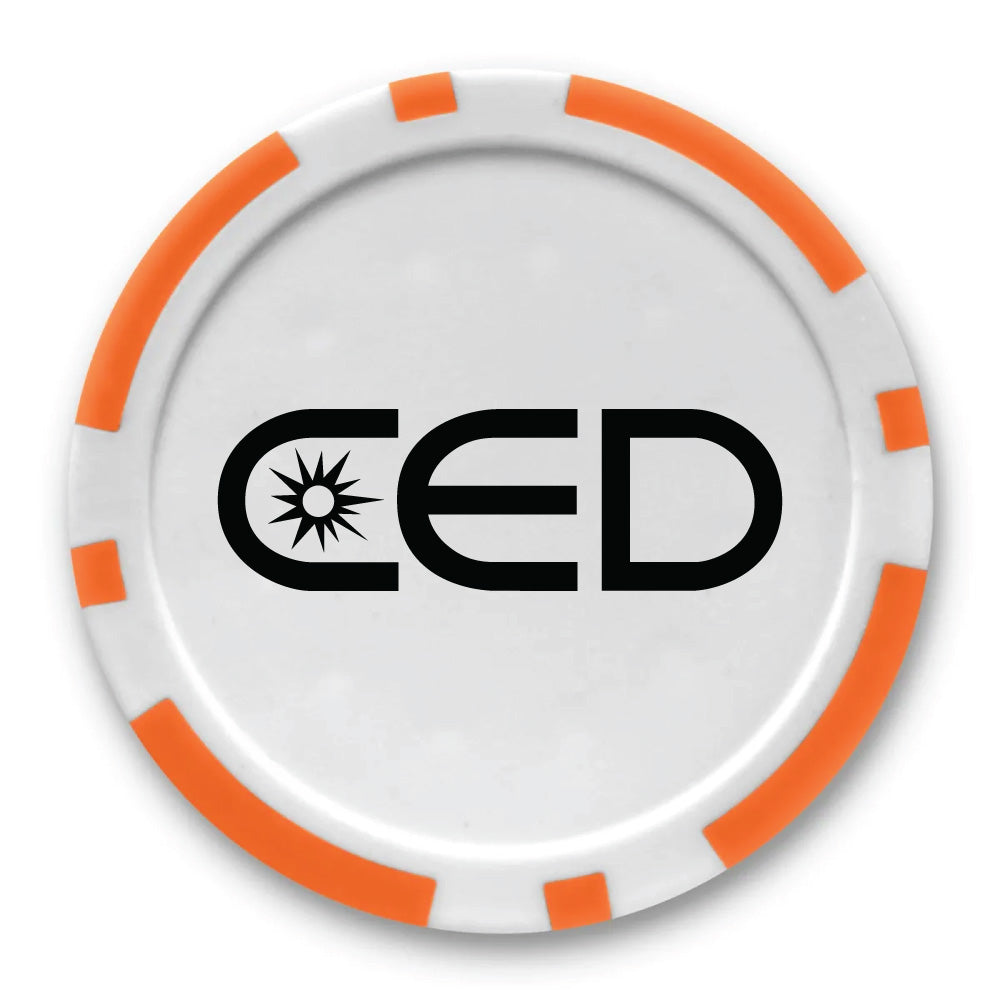 CED Poker Chip Golf Ball Marker (Customizable)