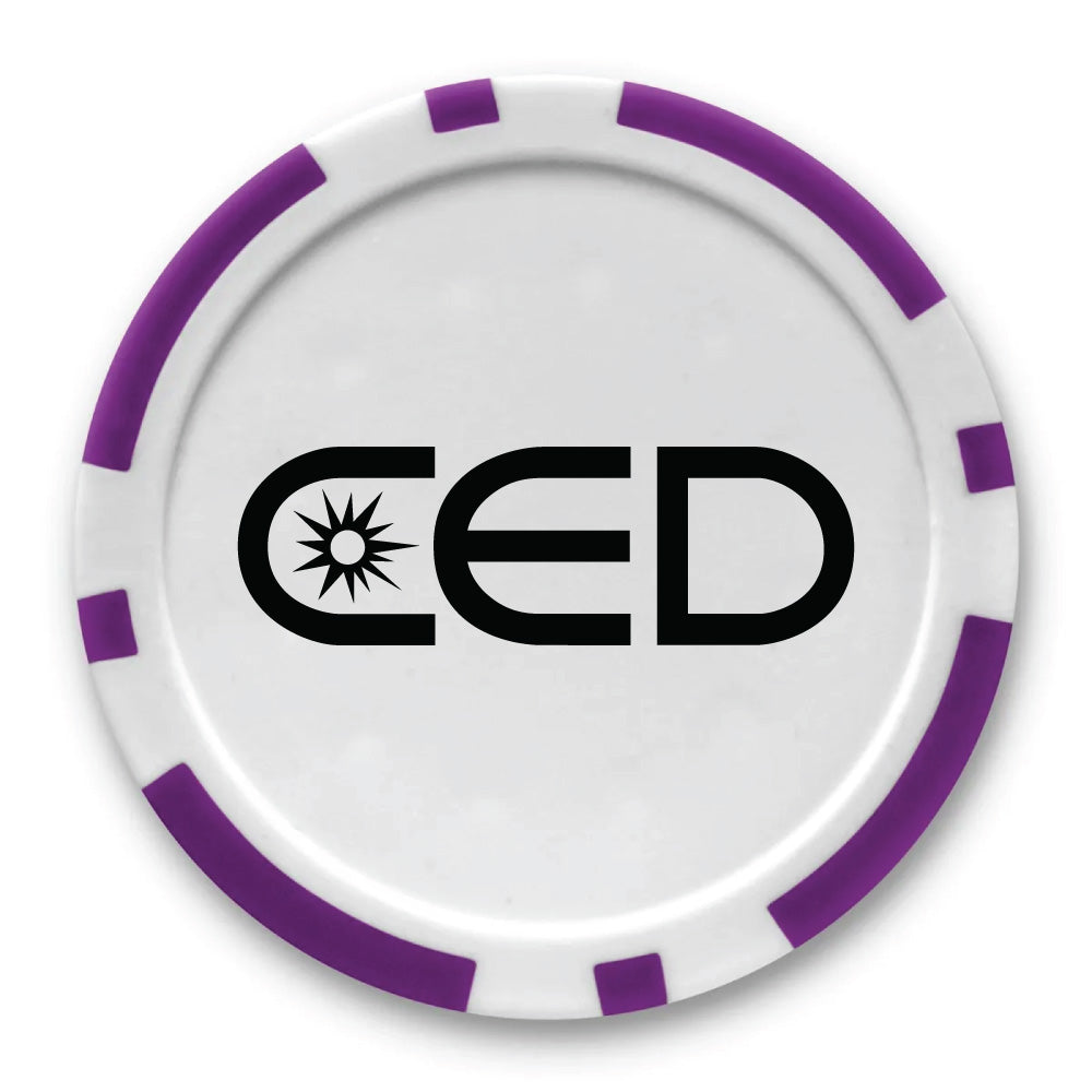 CED Poker Chip Golf Ball Marker (Customizable)