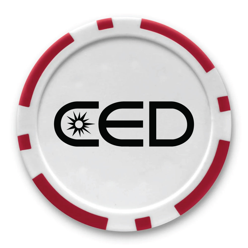CED Poker Chip Golf Ball Marker (Customizable)