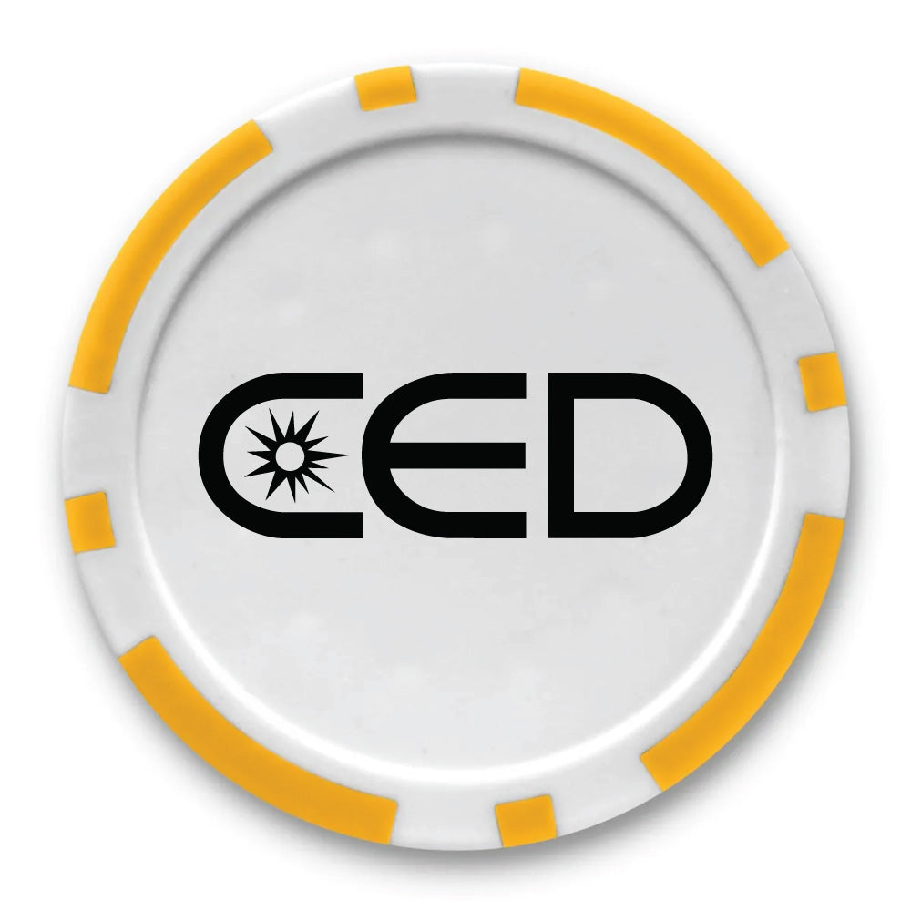 CED Poker Chip Golf Ball Marker (Customizable)