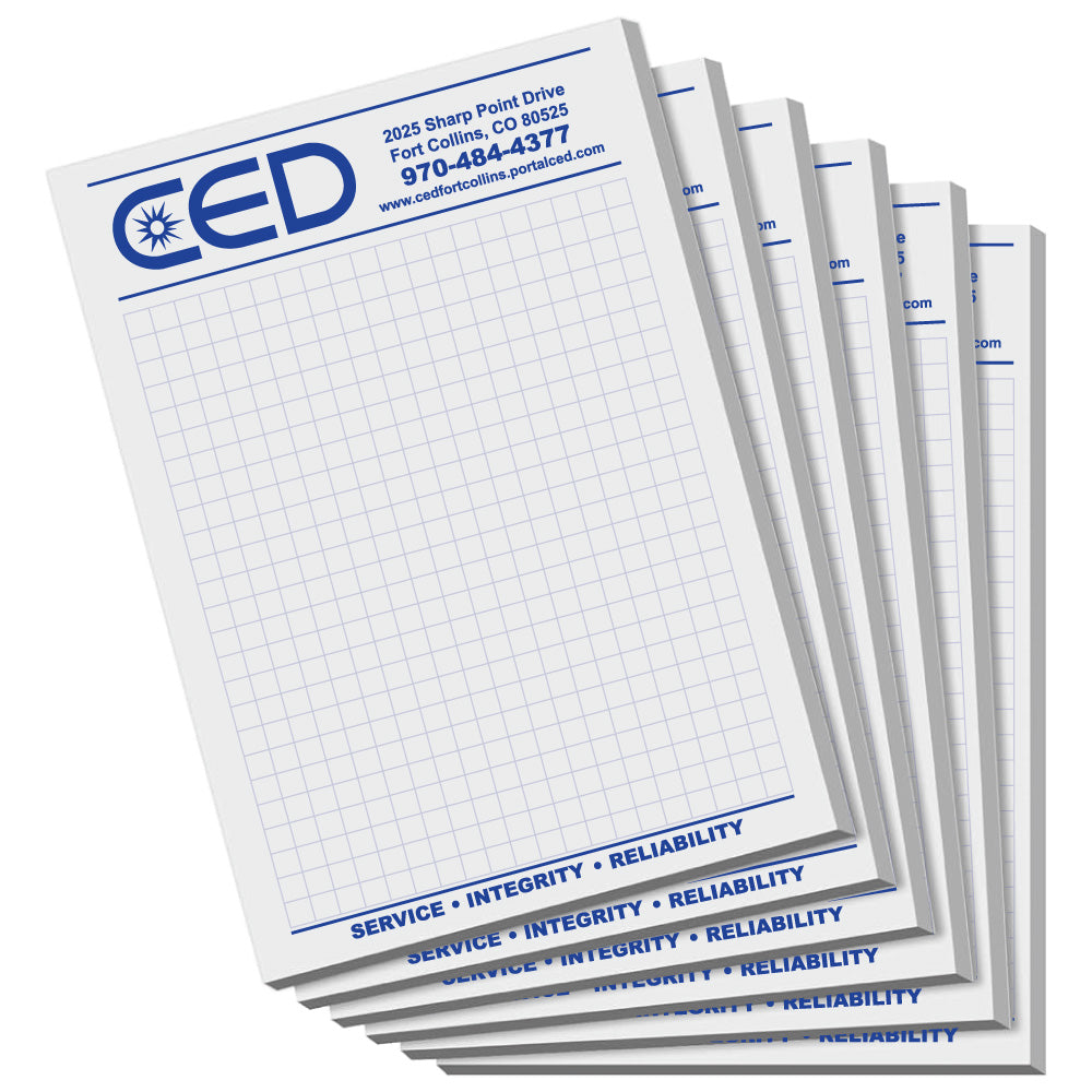 CED Scratch Pad 5.5"x8.5" (Customizable)
