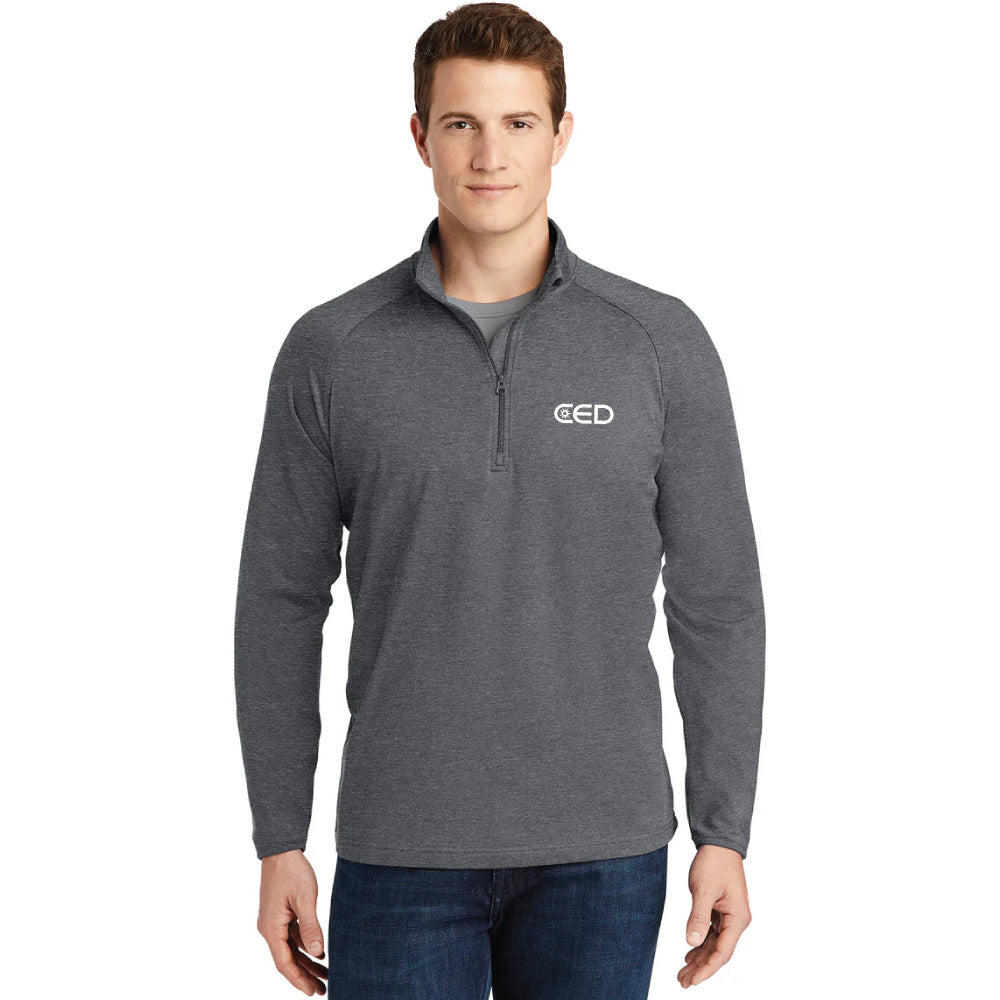 CED Sport-Tek® Sport-Wick® Stretch 1/4-Zip Pullover